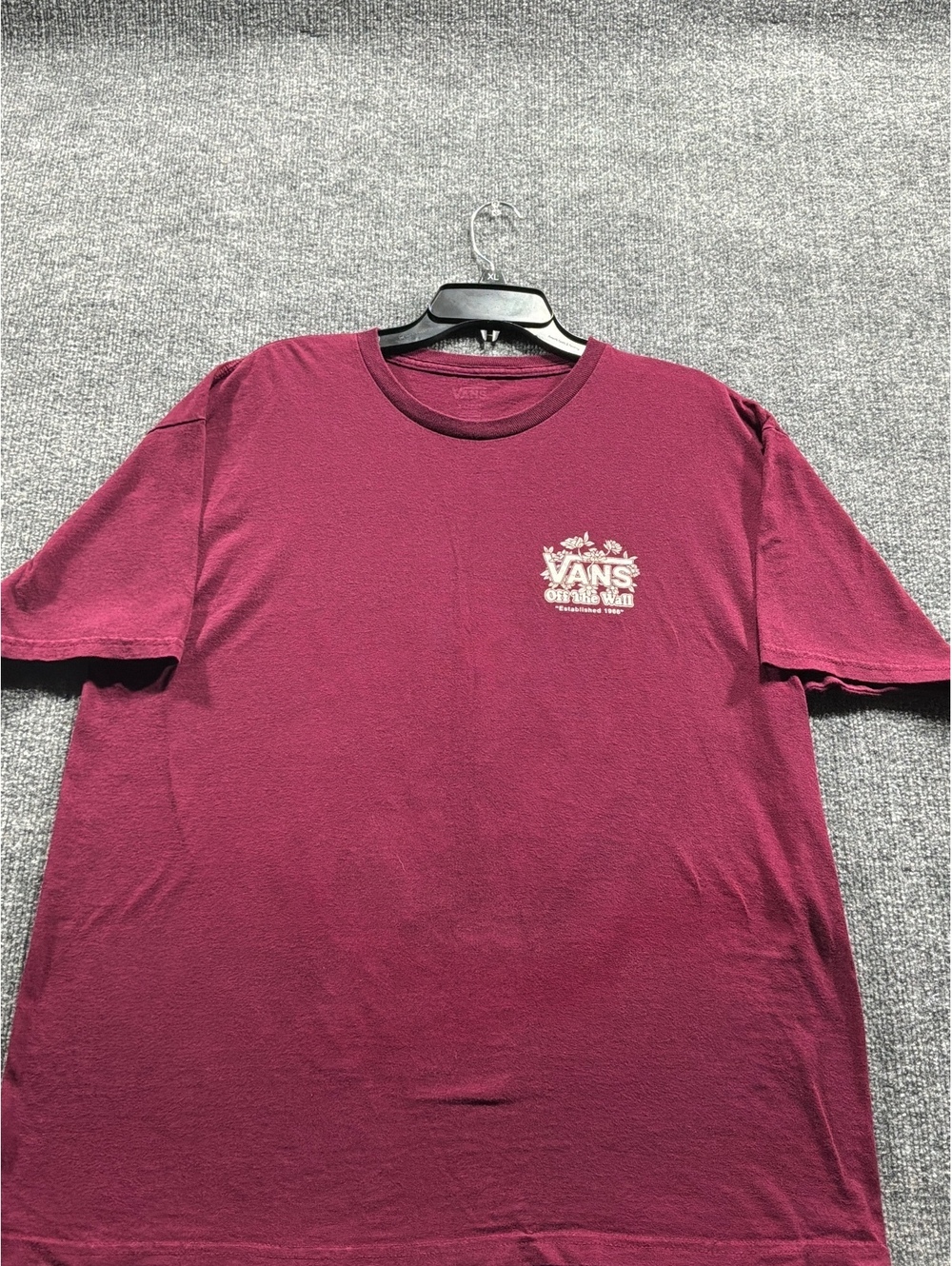Vans burgundy graphic T-shirt